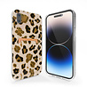 ShieldCase® ShieldCase iPhone X/Xs hoesje pasjes (Lovely Leopard) ShieldCase® ShieldCase iPhone X/Xs hoesje pasjes (Lovely Leopard)
