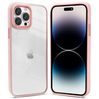 Coverzs Coverzs iPhone 14 Pro Max solid bumper hoesje mat (roze)