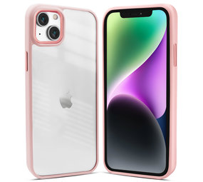 Coverzs iPhone 14 Plus solid bumper hoesje mat (roze) Coverzs iPhone 14 Plus solid bumper hoesje mat (roze)