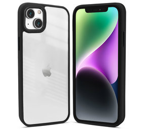 Coverzs iPhone 14 Plus solid bumper hoesje mat (zwart) Coverzs iPhone 14 Plus solid bumper hoesje mat (zwart)
