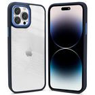 Coverzs Coverzs iPhone 13 Pro Max solid bumper hoesje mat (blauw)