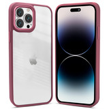 Coverzs iPhone 13 Pro Max solid bumper hoesje mat (bordeaux) Coverzs iPhone 13 Pro Max solid bumper hoesje mat (bordeaux)