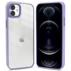 Coverzs Coverzs iPhone 12 solid bumper hoesje mat (paars)