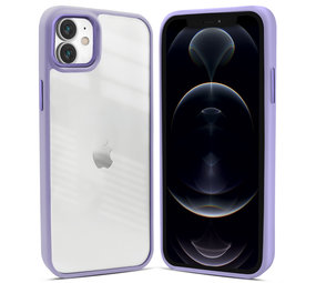 Coverzs iPhone 12 solid bumper hoesje mat (paars) Coverzs iPhone 12 solid bumper hoesje mat (paars)