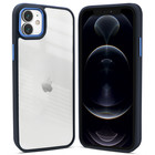 Coverzs Coverzs iPhone 12 solid bumper hoesje mat (blauw)