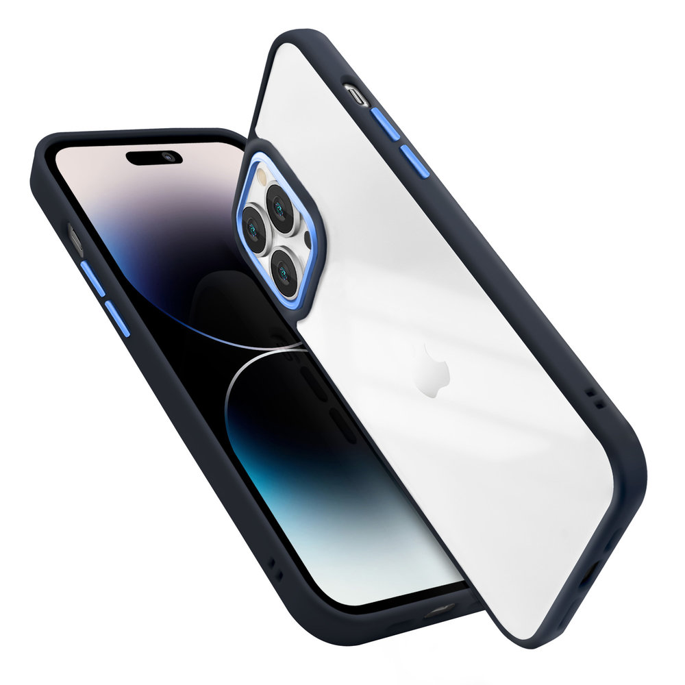 Coverzs Coverzs iPhone 11 Pro solid bumper hoesje mat (blauw) Coverzs Coverzs iPhone 11 Pro solid bumper hoesje mat (blauw)