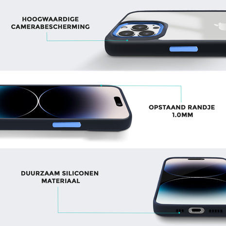 Coverzs Coverzs iPhone 11 Pro solid bumper hoesje mat (blauw) Coverzs Coverzs iPhone 11 Pro solid bumper hoesje mat (blauw)