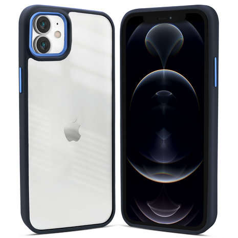 Coverzs Coverzs iPhone 11 solid bumper hoesje mat (blauw) Coverzs Coverzs iPhone 11 solid bumper hoesje mat (blauw)