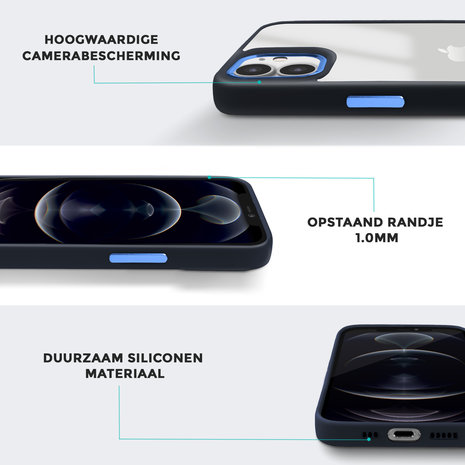 Coverzs Coverzs iPhone 11 solid bumper hoesje mat (blauw) Coverzs Coverzs iPhone 11 solid bumper hoesje mat (blauw)