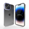 Coverzs Coverzs iPhone 14 hoesje transparant camera cover (donkerblauw) Coverzs Coverzs iPhone 14 hoesje transparant camera cover (donkerblauw)
