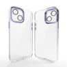Coverzs Coverzs iPhone 14 hoesje transparant camera cover (donkerblauw) Coverzs Coverzs iPhone 14 hoesje transparant camera cover (donkerblauw)