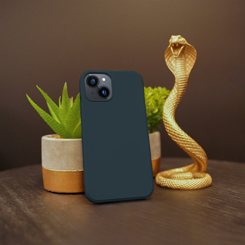 ShieldCase® ShieldCase iPhone 13 Mini silicone case (donkerblauw)