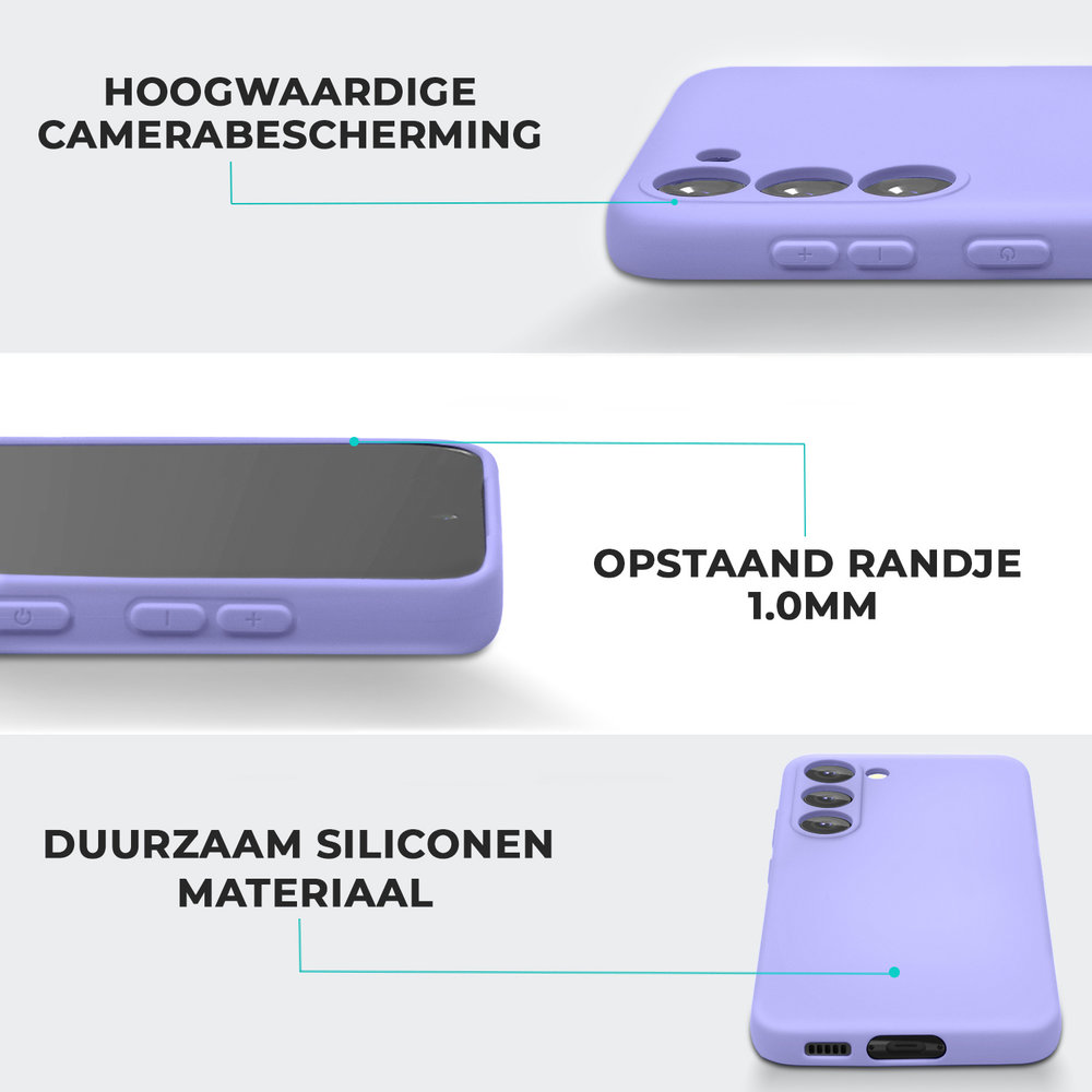 ShieldCase® ShieldCase Samsung Galaxy S23 silicone case (paars)