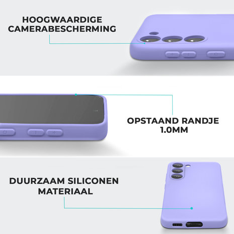 ShieldCase® ShieldCase Samsung Galaxy S23 silicone case (paars)