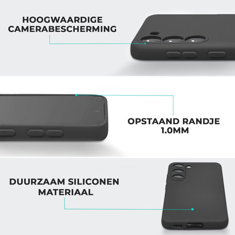 ShieldCase® ShieldCase Samsung Galaxy S23 silicone case (zwart)