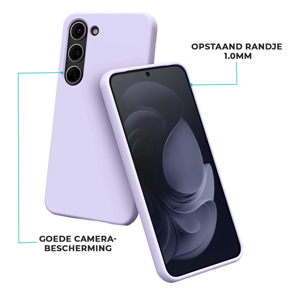 Ceezs Ceezs Silicone hoesje Samsung Galaxy S23 Plus (paars)