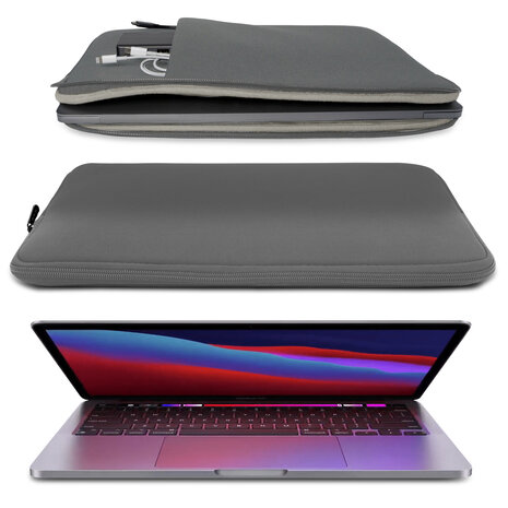 Coverzs Coverzs Laptophoes 14 Inch (grijs) Coverzs Coverzs Laptophoes 14 Inch (grijs)