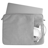 Coverzs Luxe laptoptas met handvat 14 Inch (grijs) Coverzs Luxe laptoptas met handvat 14 Inch (grijs)