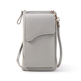 Coverzs Telefoontasje leer met portemonnee (grijs) Coverzs Telefoontasje leer met portemonnee (grijs)