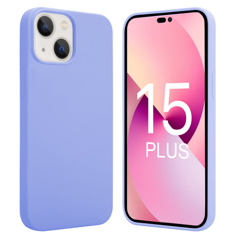 ShieldCase® ShieldCase iPhone 15 Plus siliconen hoesje (paars)