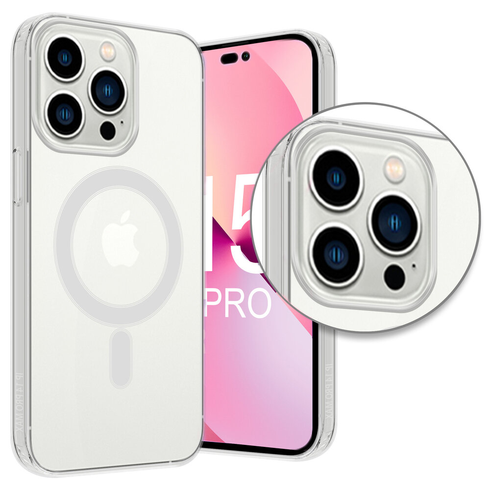 ShieldCase® ShieldCase iPhone 15 Pro silicone hoesje met MagSafe (transparant)