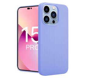 ShieldCase® iPhone 15 Pro siliconen hoesje (paars)