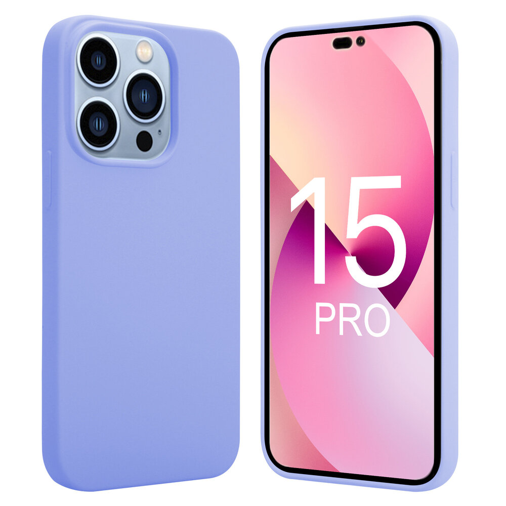 ShieldCase® ShieldCase iPhone 15 Pro siliconen hoesje (paars)