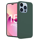 ShieldCase® ShieldCase iPhone 15 Pro siliconen hoesje (donkergroen)