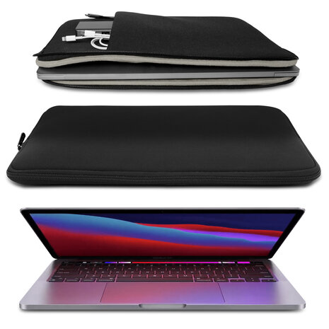 Coverzs Coverzs Laptophoes 16 inch (zwart) Coverzs Coverzs Laptophoes 16 inch (zwart)