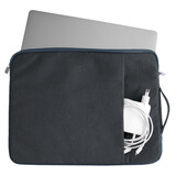 Coverzs Luxe laptoptas met handvat 16 Inch (donkerblauw) Coverzs Luxe laptoptas met handvat 16 Inch (donkerblauw)