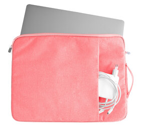Coverzs Luxe laptoptas met handvat 16 Inch (roze) Coverzs Luxe laptoptas met handvat 16 Inch (roze)