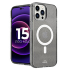 xoxo Wildhearts Xoxo WildHearts iPhone 15 Pro Max TPU MagSafe glitter case (zwart)