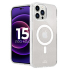 xoxo Wildhearts Xoxo WildHearts iPhone 15 Pro Max TPU MagSafe glitter case (transparant)