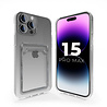 ShieldCase® ShieldCase iPhone 15 Pro Max shock case met pasjeshouder (transparant) ShieldCase® ShieldCase iPhone 15 Pro Max shock case met pasjeshouder (transparant)