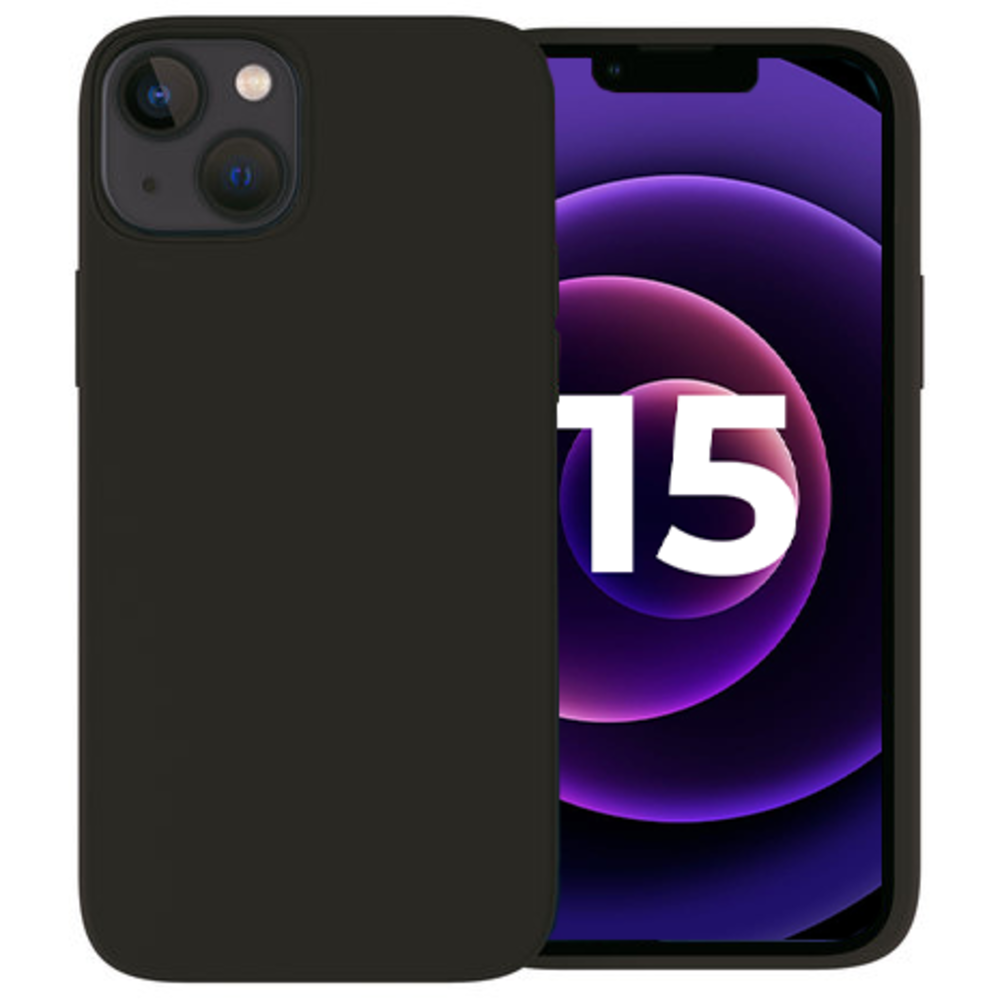 Ceezs Ceezs iPhone 15 hoesje siliconen (zwart)