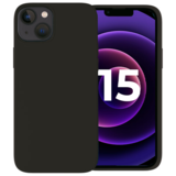 Ceezs iPhone 15 hoesje siliconen (zwart)