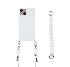ShieldCase® Shieldcase iPhone 14 hoesje met koord en ketting (wit)