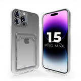 ShieldCase® iPhone 15 Pro Max TPU hoesje met pasjeshouder (transparant) ShieldCase® iPhone 15 Pro Max TPU hoesje met pasjeshouder (transparant)