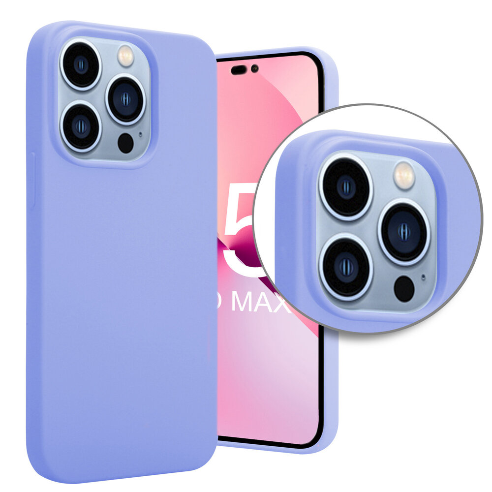 ShieldCase® ShieldCase iPhone 15 Pro Max silicone hoesje (paars)