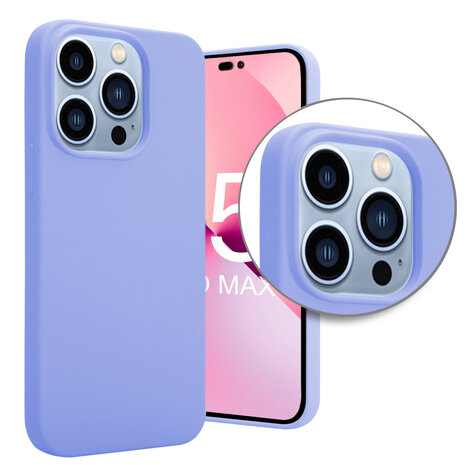 ShieldCase® ShieldCase iPhone 15 Pro Max silicone hoesje (paars)