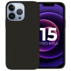 Ceezs Ceezs iPhone 15 Pro Max hoesje siliconen (zwart)