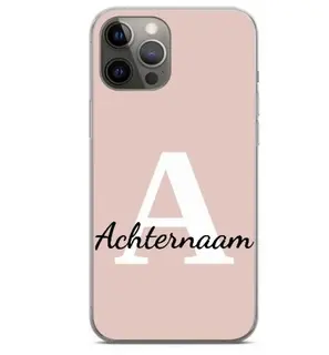 Telefoonhoesje ontwerp met je eigen naam of initialen