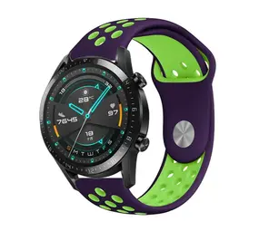 Huawei Watch GT sport bandje (paars/geel) Huawei Watch GT sport bandje (paars/geel)