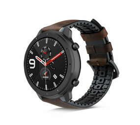 Xiaomi Amazfit GTR leren silicone band (bruin)