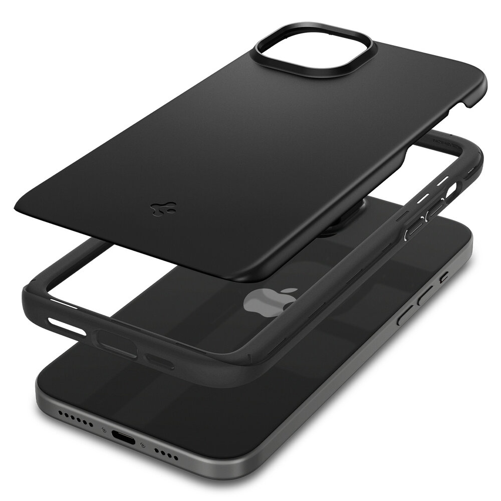 Spigen Spigen iPhone 15 Plus Thin Fit hoesje (zwart) Spigen Spigen iPhone 15 Plus Thin Fit hoesje (zwart)