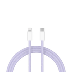 ShieldCase® ShieldCase USB-C naar Lightning kabel voor iPhone modellen 1 Meter (paars)