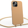 Coverzs Coverzs iPhone 15 silicone hoesje met koord (beige) Coverzs Coverzs iPhone 15 silicone hoesje met koord (beige)
