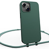 Coverzs Coverzs iPhone 15 Plus silicone MagSafe hoesje met koord (groen)