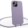 Coverzs Coverzs iPhone 15 silicone hoesje met koord (paars) Coverzs Coverzs iPhone 15 silicone hoesje met koord (paars)