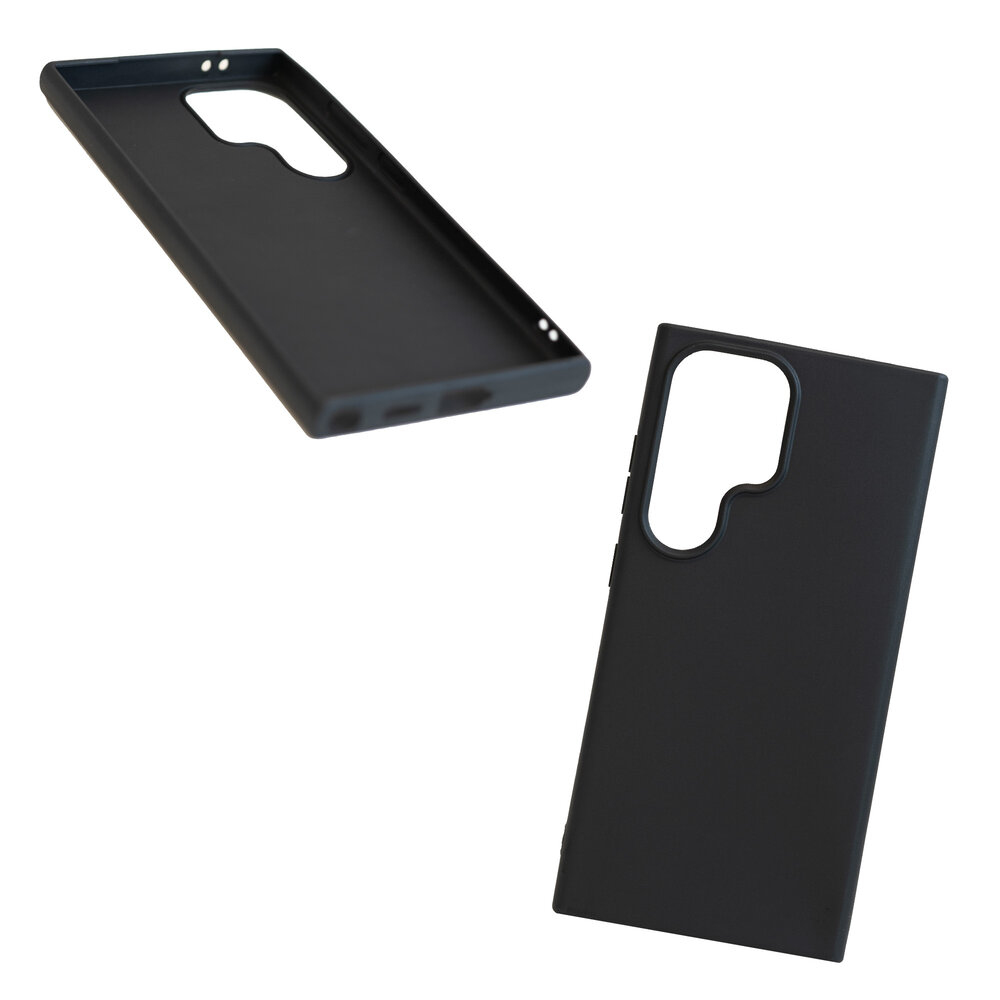 Ceezs Ceezs Samsung Galaxy S24 Ultra silicone hoesje (zwart)